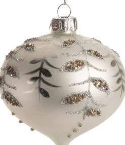 Discount  Weihnachtskugel Zwiebel Iria weiß D 8 cm Weihnachtskugeln & -Anhänger