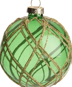  Weihnachtskugel Trixie Rauten grün D 8 cm Weihnachtskugeln & -Anhänger