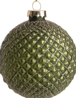 New  Weihnachtskugel Rauten klein grün D 8 cm Weihnachtskugeln & -Anhänger
