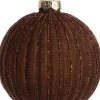Hot  Weihnachtskugel Samt braun D 10 cm Weihnachtskugeln & -Anhänger
