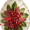  Weihnachtskugel Zwiebel Gwenda weiß / grün / rot D 8 cm Weihnachtskugeln & -Anhänger