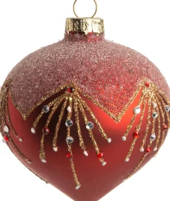 Clearance  Weihnachtskugel Zwiebel Lava rot D 8 cm Weihnachtskugeln & -Anhänger