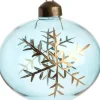 Discount  Weihnachtskugel Zwiebel Keyla blau / transparent D 8 cm Weihnachtskugeln & -Anhänger