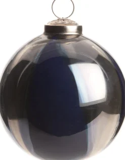 Sale  Weihnachtskugel marmoriert dunkelblau D 10 cm Weihnachtskugeln & -Anhänger