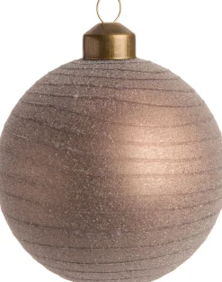 New  Weihnachtskugel Alicia braun D 8 cm Weihnachtskugeln & -Anhänger