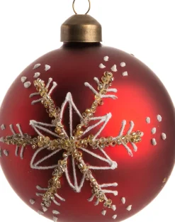  Weihnachtskugel Bess rot D 8 cm Weihnachtskugeln & -Anhänger