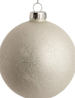 New  Weihnachtskugel Caren weiß D 8 cm Weihnachtskugeln & -Anhänger