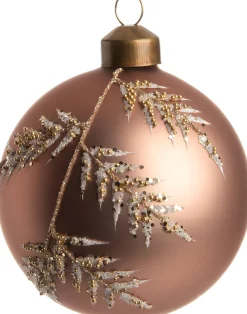 Best  Weihnachtskugel Dana hellbraun D 8 cm Weihnachtskugeln & -Anhänger