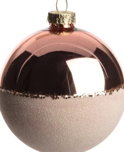 Sale  Weihnachtskugel Elisse rosa D 8 cm Weihnachtskugeln & -Anhänger
