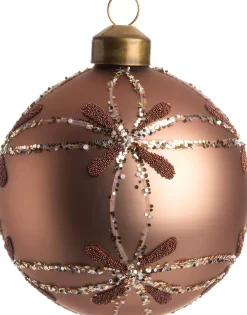  Weihnachtskugel Elora hellbraun D 8 cm Weihnachtskugeln & -Anhänger