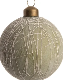 Outlet  Weihnachtskugel Emily grün D 8 cm Weihnachtskugeln & -Anhänger