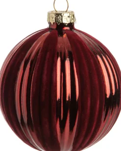 Sale  Weihnachtskugel Everly dunkelrot D 8 cm Weihnachtskugeln & -Anhänger