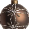 Discount  Weihnachtskugel Elora dunkelbraun D 8 cm Weihnachtskugeln & -Anhänger