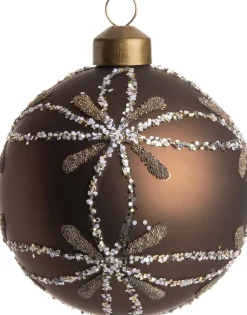 Discount  Weihnachtskugel Elora dunkelbraun D 8 cm Weihnachtskugeln & -Anhänger
