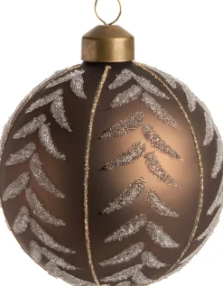 Online  Weihnachtskugel Emmy dunkelbraun D 8 cm Weihnachtskugeln & -Anhänger