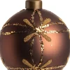 Outlet  Weihnachtskugel Elora braun D 8 cm Weihnachtskugeln & -Anhänger