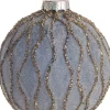 Best  Weihnachtskugel Freda blau D 8 cm Weihnachtskugeln & -Anhänger