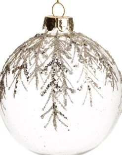 New  Weihnachtskugel Glennis transparent / gold D 8 cm Weihnachtskugeln & -Anhänger