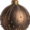 Outlet  Weihnachtskugel Hailey braun D 8 cm Weihnachtskugeln & -Anhänger