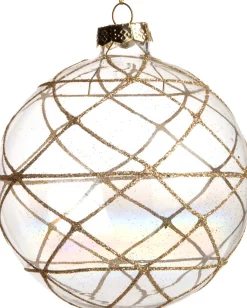 Sale  Weihnachtskugel Inda transparent / gold D 10 cm Weihnachtskugeln & -Anhänger