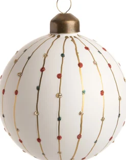 Hot  Weihnachtskugel Joanie weiß D 8 cm Weihnachtskugeln & -Anhänger