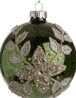 Clearance  Weihnachtskugel Judie grün D 8 cm Weihnachtskugeln & -Anhänger