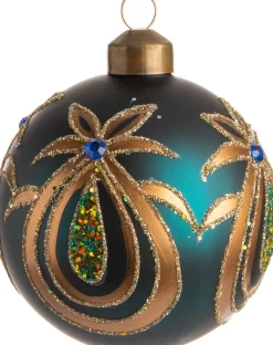 New  Weihnachtskugel Joya blau / gold D 8 cm Weihnachtskugeln & -Anhänger