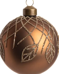 New  Weihnachtskugel Jade braun D 8 cm Weihnachtskugeln & -Anhänger