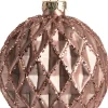 New  Weihnachtskugel Jayne Rauten rosa D 8 cm Weihnachtskugeln & -Anhänger