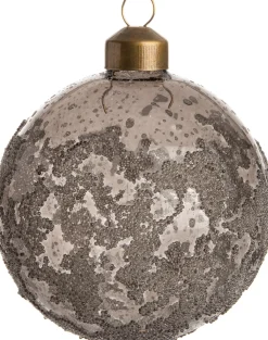 Best  Weihnachtskugel Jack dunkelgrau / transparent D 8 cm Weihnachtskugeln & -Anhänger