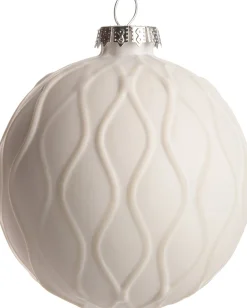 Best  Weihnachtskugel krul Viana weiß D 8 cm Weihnachtskugeln & -Anhänger