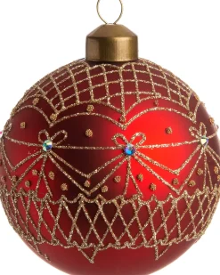 Clearance  Weihnachtskugel Kyra rot D 8 cm Weihnachtskugeln & -Anhänger