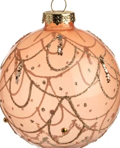 Discount  Weihnachtskugel Kamelia rosa / semitransparent D 8 cm Weihnachtskugeln & -Anhänger