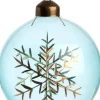 New  Weihnachtskugel Keyla blau / transparent D 8 cm Weihnachtskugeln & -Anhänger