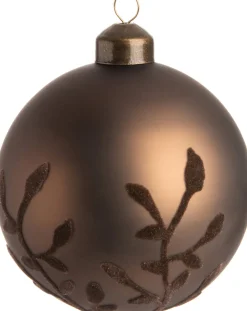 Discount  Weihnachtskugel Kylie dunkelbraun D 8 cm Weihnachtskugeln & -Anhänger