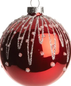 Clearance  Weihnachtskugel Lava rot D 8 cm Weihnachtskugeln & -Anhänger