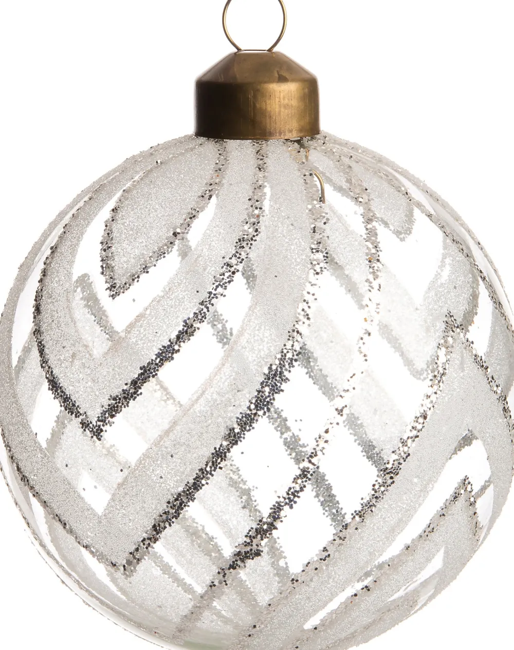 Online Weihnachtskugel Lizzy weiß D 8 cm Weihnachtskugeln & -Anhänger