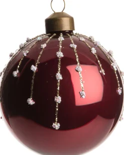 Sale  Weihnachtskugel Liz bordeaux D 8 cm Weihnachtskugeln & -Anhänger