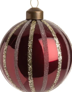 Hot  Weihnachtskugel Lizzy gold D 8 cm Weihnachtskugeln & -Anhänger