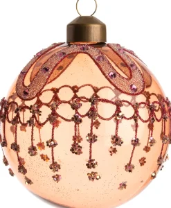  Weihnachtskugel Lexi orange / transparent D 8 cm Weihnachtskugeln & -Anhänger