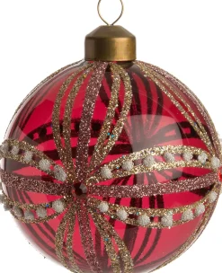 Discount  Weihnachtskugel Linn rot / transparent D 8 cm Weihnachtskugeln & -Anhänger