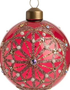 Discount  Weihnachtskugel Linn rot / transparent D 8 cm Weihnachtskugeln & -Anhänger