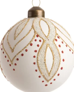 Discount  Weihnachtskugel Lindsy weiß D 8 cm Weihnachtskugeln & -Anhänger