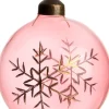 New  Weihnachtskugel Leann rosa / transparent D 8 cm Weihnachtskugeln & -Anhänger