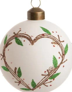 New  Weihnachtskugel Molly weiß D 8 cm Weihnachtskugeln & -Anhänger