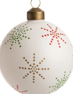 Clearance  Weihnachtskugel Molly weiß D 8 cm Weihnachtskugeln & -Anhänger