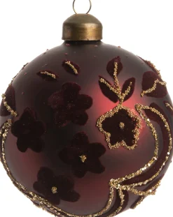 New  Weihnachtskugel Molly weiß / rot D 8 cm Weihnachtskugeln & -Anhänger