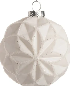 Sale  Weihnachtskugel Odelia Rauten weiß D 8 cm Weihnachtskugeln & -Anhänger