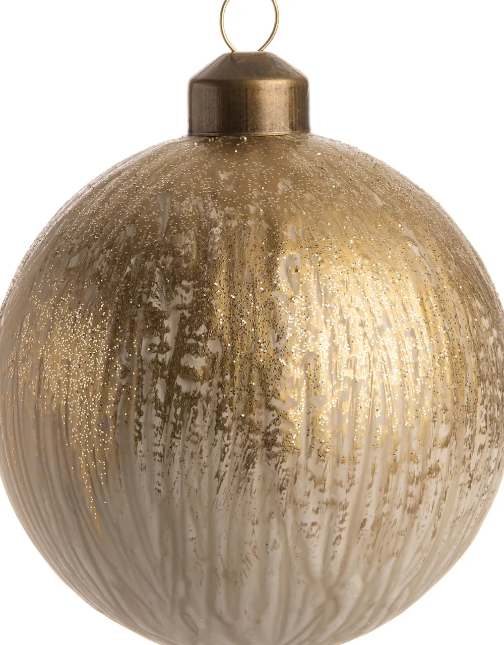 Clearance Weihnachtskugel Phebe gold D 8 cm Weihnachtskugeln & -Anhänger
