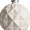 Best  Weihnachtskugel Rauten Viana weiß D 8 cm Weihnachtskugeln & -Anhänger